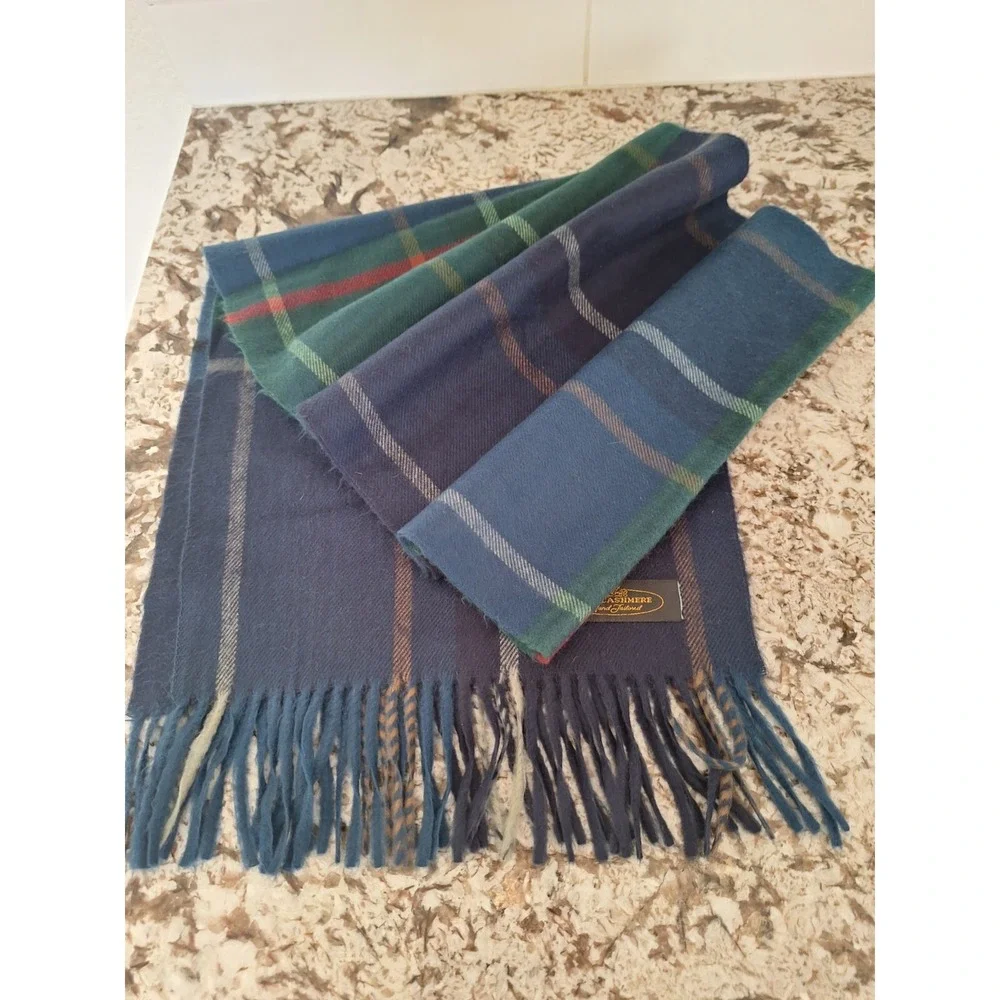 Cashmere Scarf‎ Hand Tailored Multicolor Pink 70
